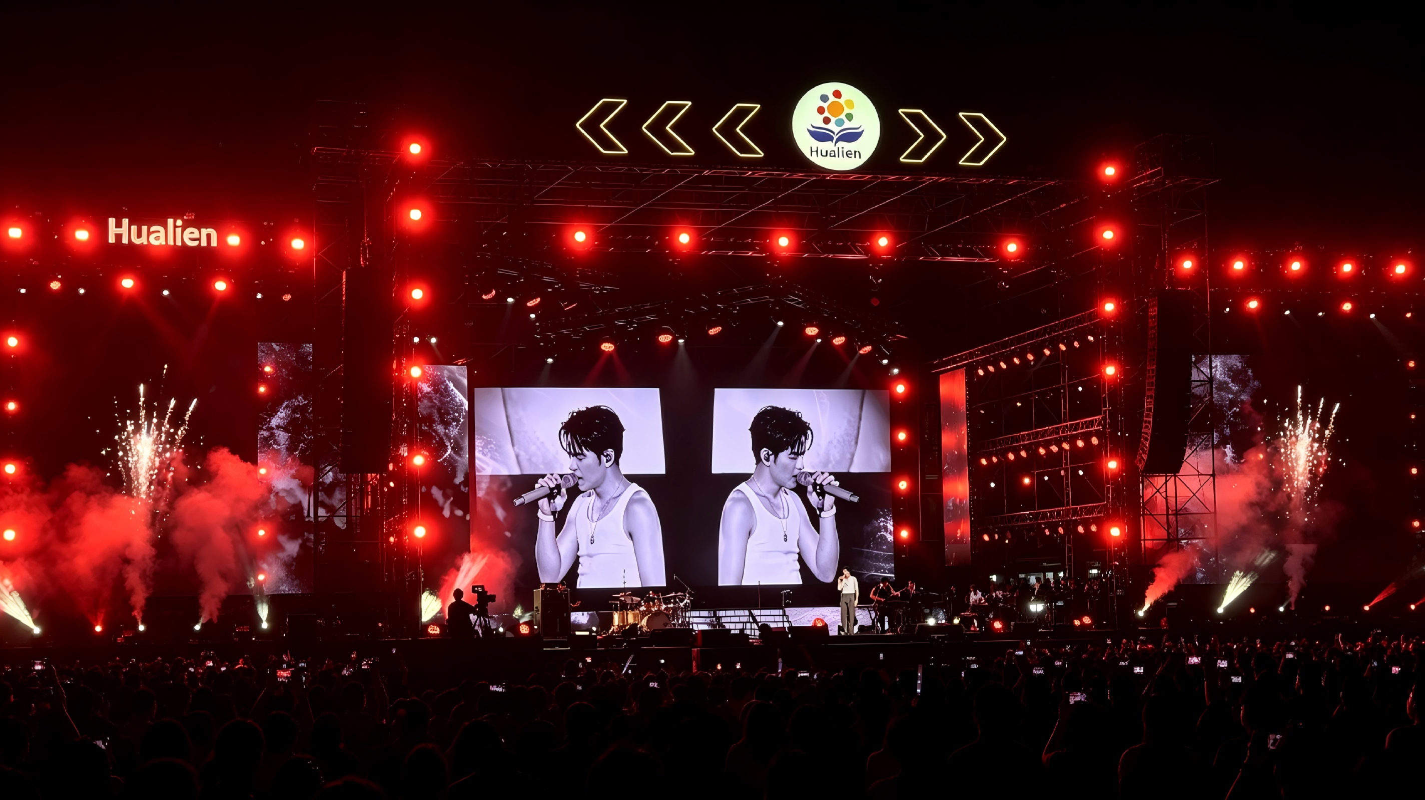 Professional concert lighting effects created by KB Lighting IP Beam 380